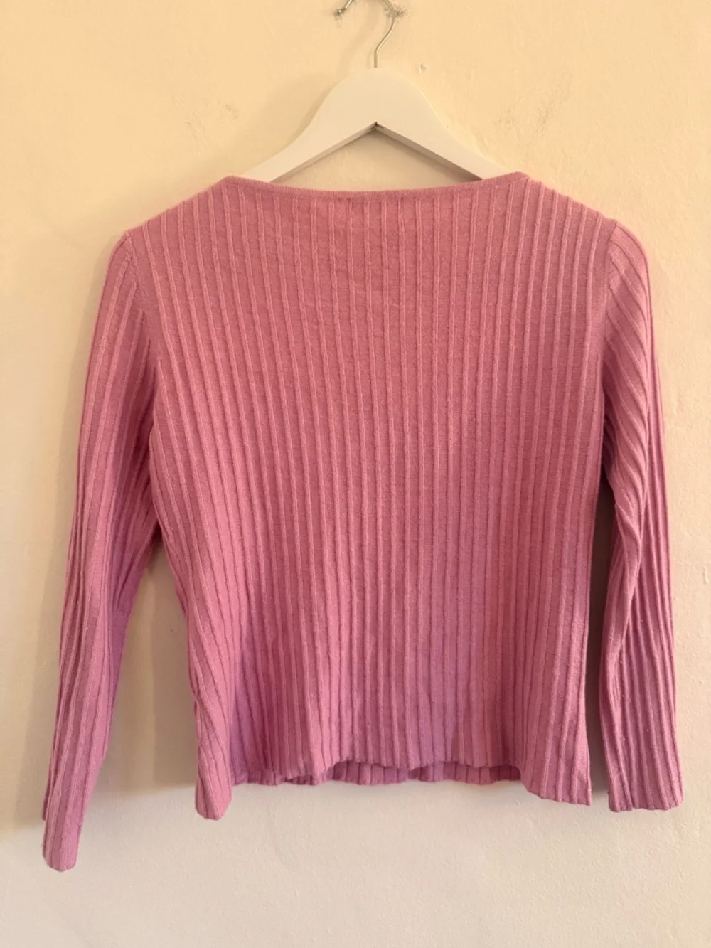 Pink Cable-Detail Ribbed Sweater - Picture 2 of 3